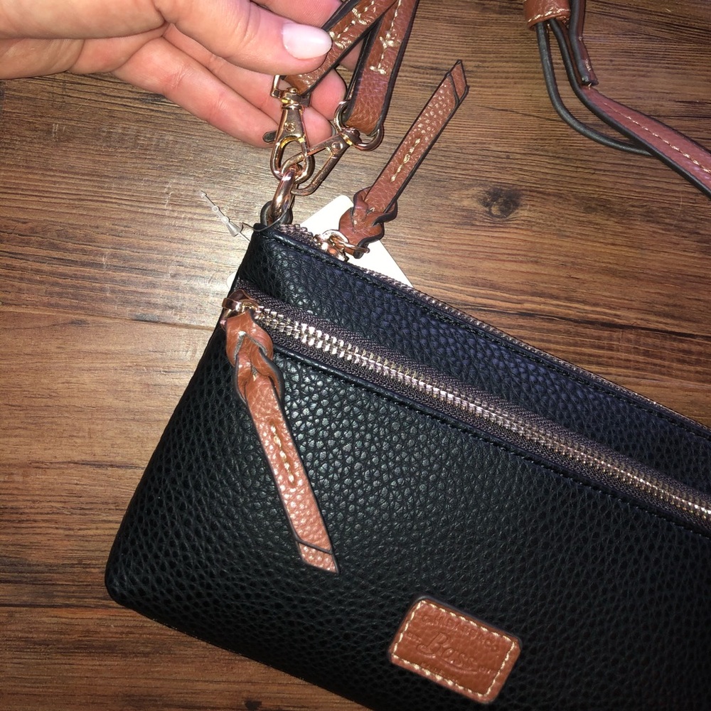 G. H. & Bass Co. Black Brown Purse